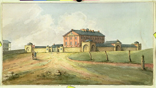 Hyde Park Barracks, Sydney, c. 1820 (w  /  c)