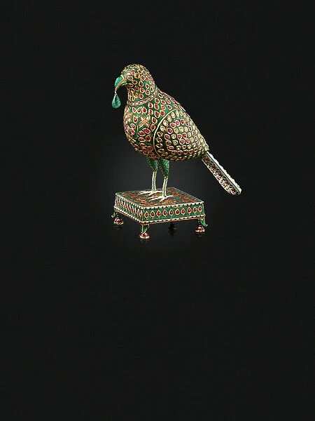 Hyderbard Deccan Model of a parrot, c. 1775-1825 (diamonds, rubies, emeralds & enamel)
