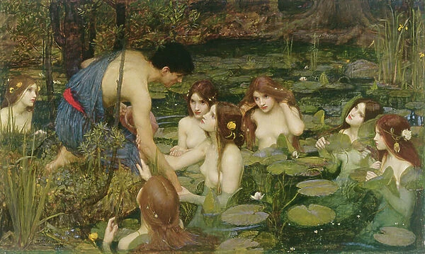 Hylas and the Nymphs, 1896 (oil on canvas)