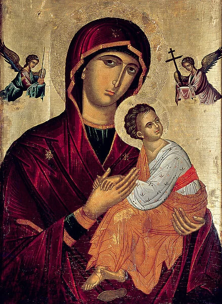 Icon depicting the Holy Mother of the Passion (oil on panel)
