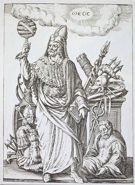 Ideal figure of Hermes Trismegistus, copy of illustration from
