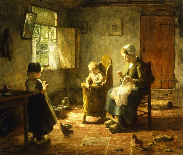 An Idle Afternoon, 1920 (oil on canvas)