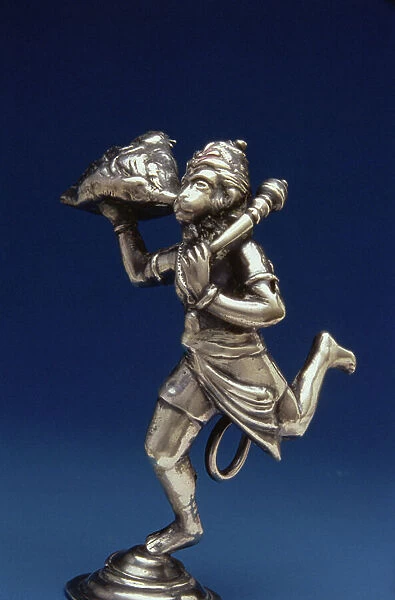 Idol of Hanuman, the Monkey God (silver)