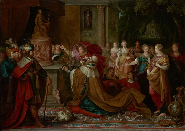 The Idolatry of Solomon, 1622 (oil on panel)