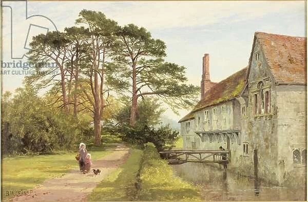 Igtham Moat, Kent, c. 1868 (oil on board)