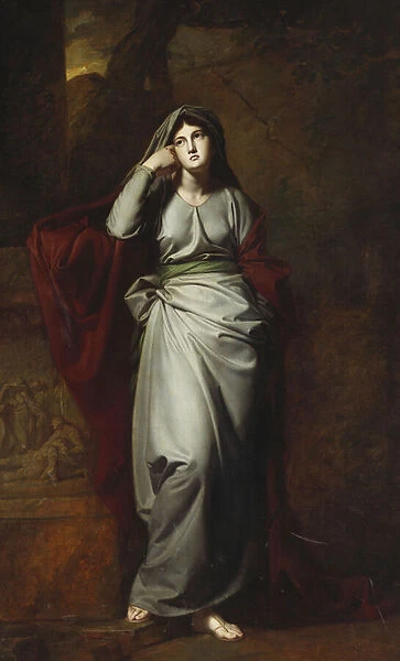Il Penseroso, or Melancholy: A Female Figure, Full Length, Wearing Pale Green Robes