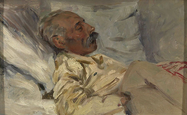 My Ill Grandfather, 1894 (oil on canvas)
