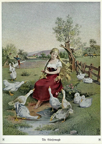 Illustratation for 'The Geese Keeper', 1924 (print)