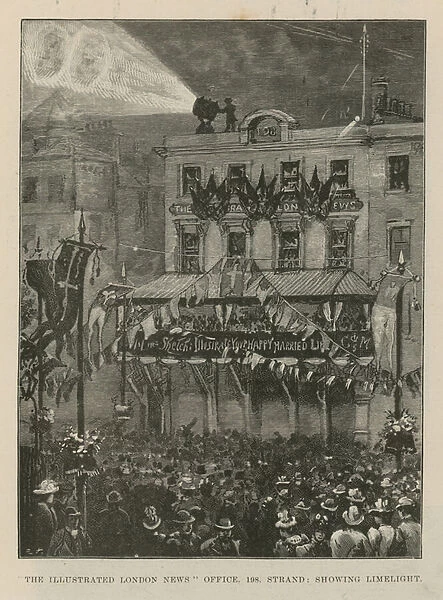 Illustrated London News Offices on the Strand (engraving)