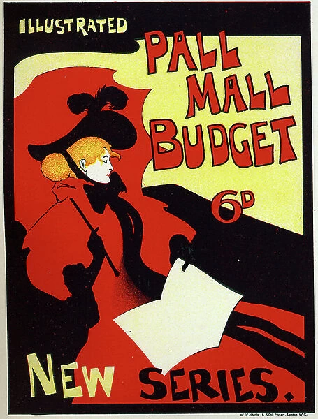 Illustrated Pall Mall Budget magazine, c. 1895 (poster)