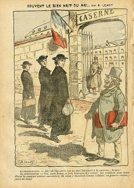 Illustration of Achille Lemot (1846-1909) in Le Pelerin