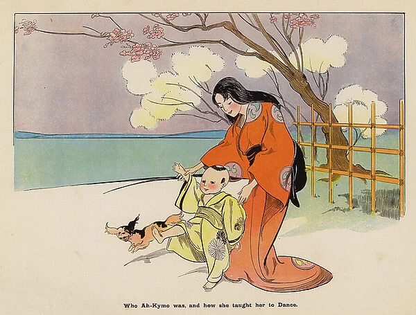 Illustration for The Adventures of a Japanese Doll (colour litho)