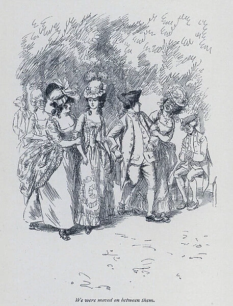 Illustration for Evelina by Fanny Burney (litho)