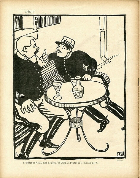 Illustration of Felix dit Vallotton (1865-1925) in Le Canard Sauvage