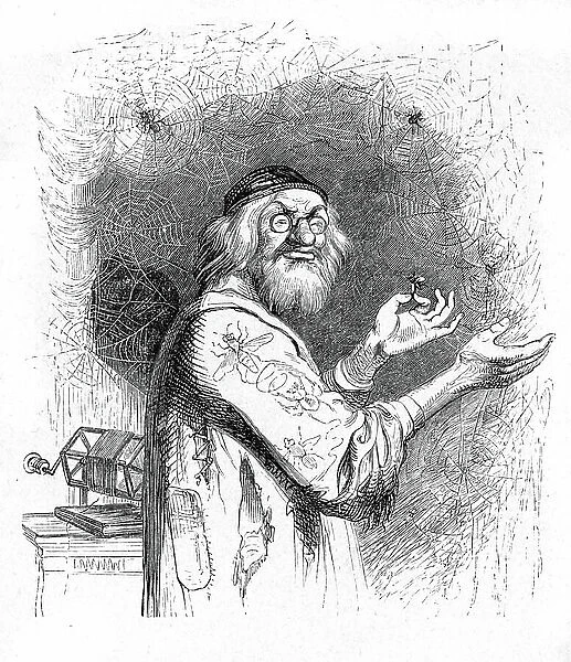 Illustration for Gulliver's Travels written by Jonathan Swift, 1845 (engraving)