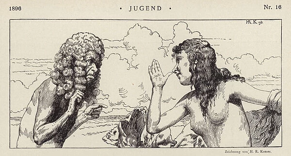 Illustration from Jugend magazine, 1896 (litho)