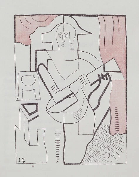 Illustration for La Guitare Endormie by Pierre Reverdy (1889-1960