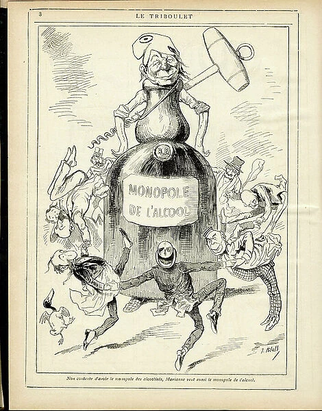 Illustration for Le Triboulet, 1886 (engraving)