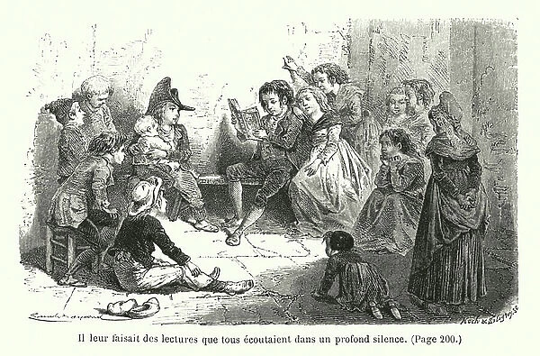 Illustration for Les Deux Robinsons de la Grande-Chartreuse (engraving)