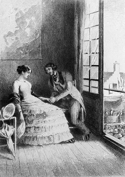 Illustration of the novel 'Madame Bovary'
