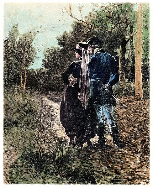 Illustration of the novel 'Madame Bovary'by Gustave Flaubert (1821-1880)
