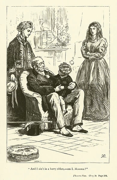 Illustration for Phineas Finn by Anthony Trollope (engraving)