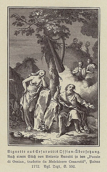 Illustration from The Poems of Ossian (engraving)