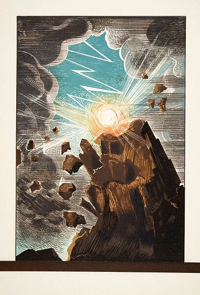 Illustration from Promethee Enchaine by Aeschylus, pub. 1941 (pochoir print)