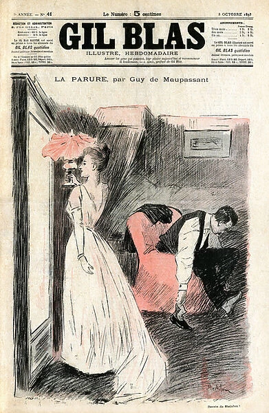 Illustration by Steinlen of Guy de Maupassants short story '
