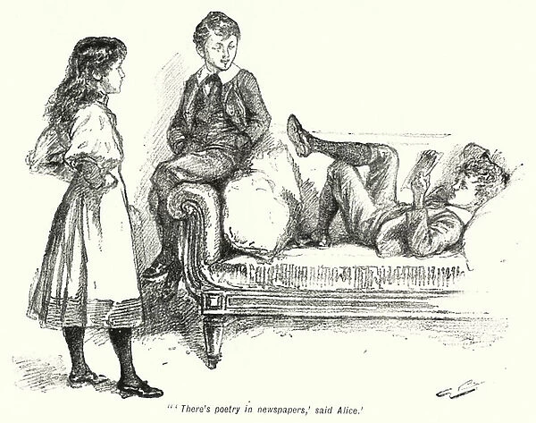 Illustration for The Story of the Treasure Seekers by E Nesbit (litho)