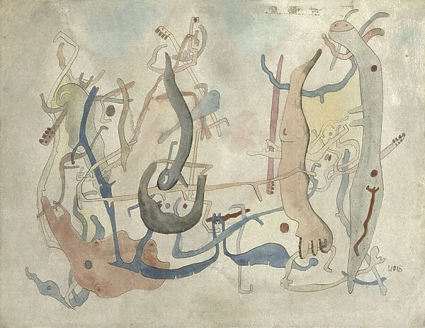 Imaginary Forms, c. 1939  /  40 (pen, indian ink and watercolour on paper)