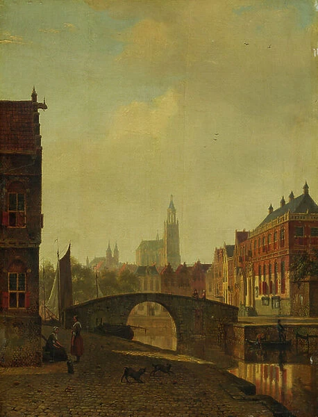Imaginary View of Arnhem, late 1830s (oil on wood panel)