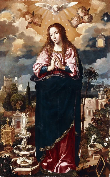 The Immaculate Conception, (oil on canvas)