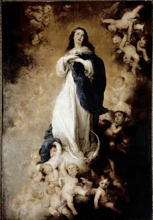 Framed Print : The Immaculate Conception or The Soult Immaculate Conception. (oil on canvas, 1678)