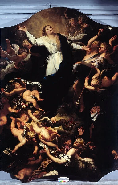 Immaculate Conception with St Philip Neri (painting, 17th century)