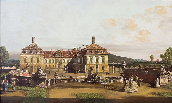 The imperial palace of Sclosshof, 1760-63 (oil on canvas)