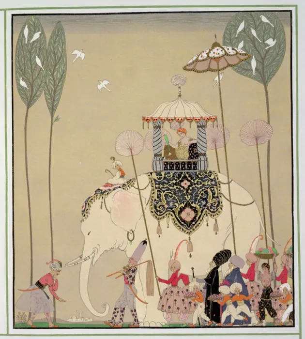 Framed Print : Imperial Procession (colour litho)