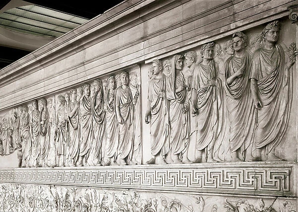 Imperial Protege of Emperor Augustus - Low relief north marble of the Ara Pacis Augustae