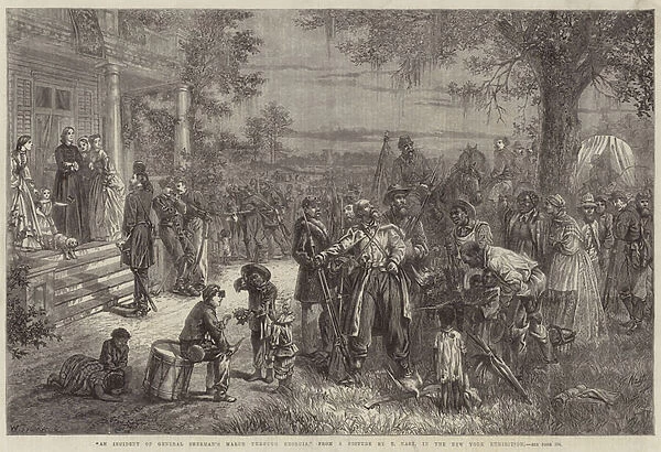 An Incident of General Shermans March through Georgia (engraving)