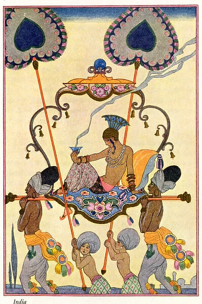 India, from The Art of Perfume, pub. 1912 (pochoir print)