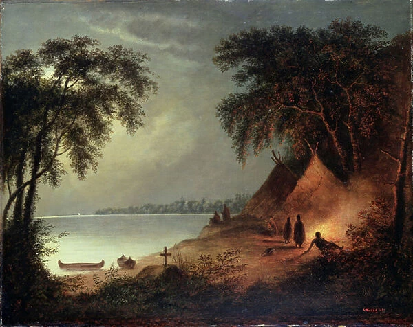 Indian Burial (oil)