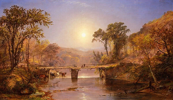 Indian Summer on the Delaware River, 1862 (oil on canvas)