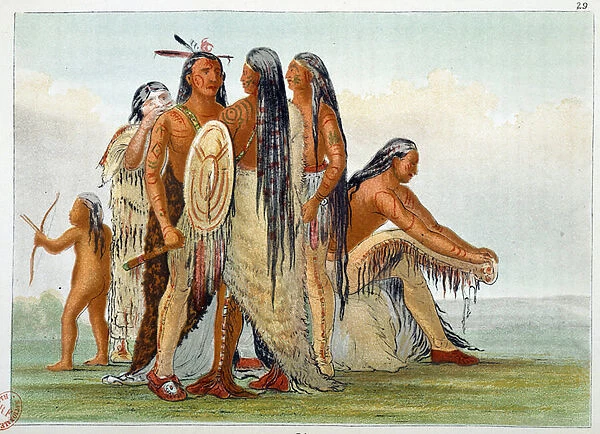 Indians of America. The Mandans: Chief San Ja Ka Ko Kah (San-Ja-Ka-Ko-Kah