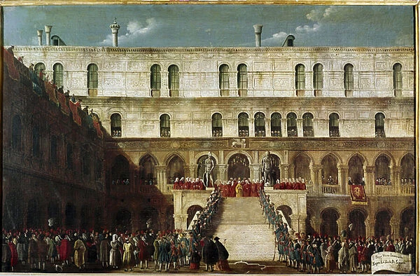 Induction of the Doge to the Staircase of the Geants (Incoronazione del doge sulla Scala