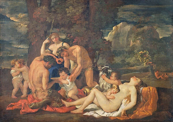 The Infancy of Bacchus, or The Little Bacchanal, c. 1624-25 (oil on canvas)