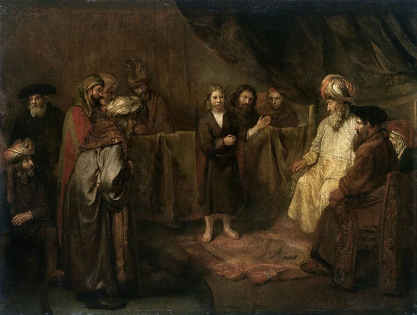 The Infant Christ in the Temple (oil on canvas)