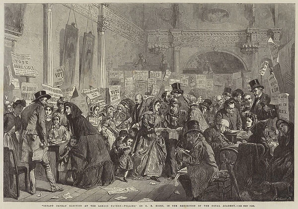 Infant Orphan Election at the London Tavern, Polling (engraving)