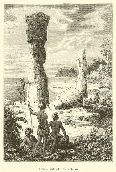 Inhabitants of Easter Island (engraving)