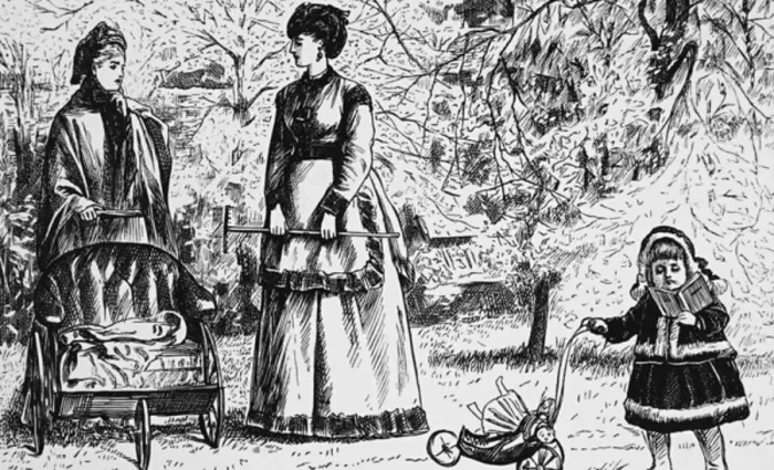 Framed Print : Inheritance or Environment, 1850 Framed Print : Inheritance or Environment, 1850
