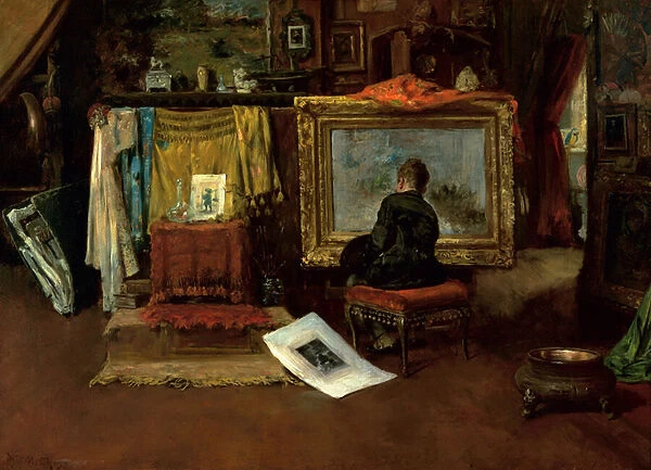 The Inner Studio, Tenth Street, 1882 (oil on canvas)